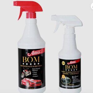 Professor Amos 48 oz. BOM Waterless Auto Wash, Wax, Upholstery & Deodorizer Set